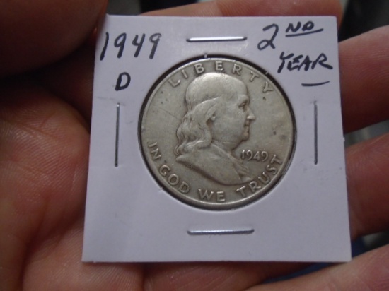 1949 D-Mint Franklin Half Dollar