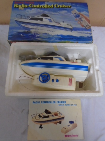 Vintage Radioshack Radio Controlled Boat Cruiser