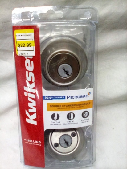 KwikSet Microban Double Cylinder Deadbolt