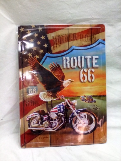 12"x 17" Route 66 Metal Sign