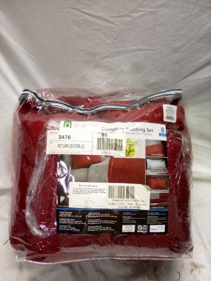 Queen Size, Red, Mainstays Bedding Set
