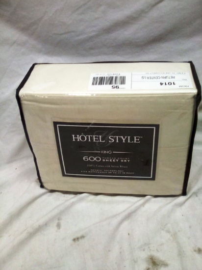 Hotel Style King Size 600 Thread Count Sheet Set
