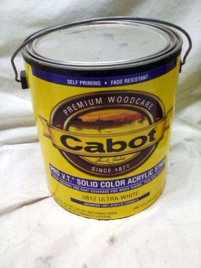 Cabot Pro VT Solid Color Acrylic Stain 0812 Ultra White