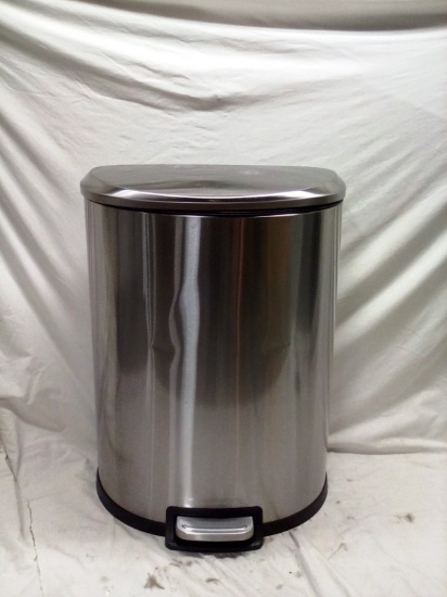 Nine Stars Stainless Steel Foot Pedal Trash Can 13.2 Gallon
