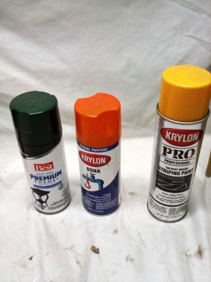 Three Cans of Misc. Spray Paints