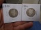 1905 & 1906 D Mint Barber Quarters