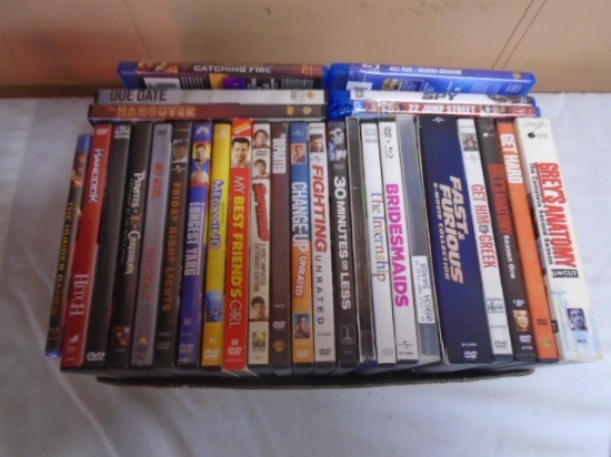 Large Group of DVDs & BluRay Movies