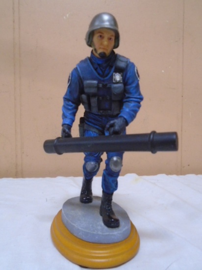 Vanmark Blue Hats of Bravery "Combact Tactics" Policeman Figurine