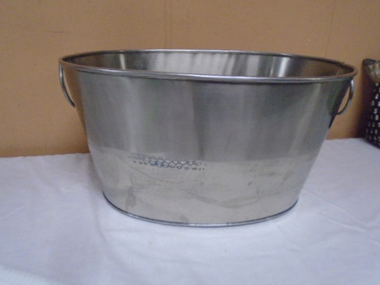 Double Handled Stainless Steel Oval Tub