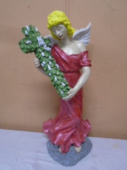 Large Angel w/ Cross Statue