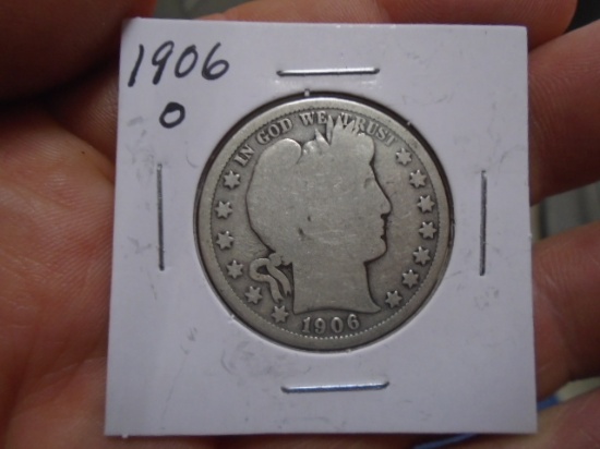 1906 O Mint Barber Half Dollar