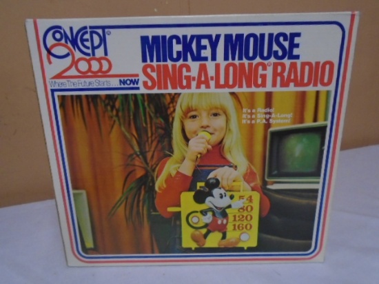 Vintage Mickey Mouse Sing-A-Long Radio