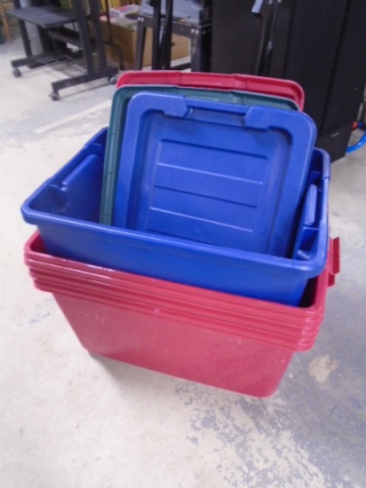 Group of 4 Storage Totes w/ Lids