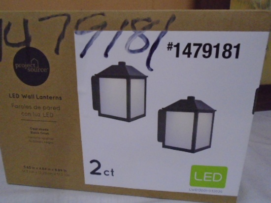 2 Pc. Set of LED Wall Lanterns