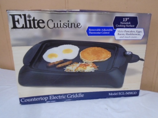 Elite Cuisine Coutertop Electric Griddle