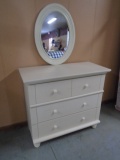 3 Drawer Chest w/Matching Wall Mirror