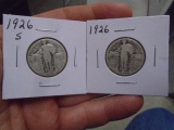 1926 S Mint & 1926 Standing Liberty Quarters