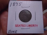 1875 Seated Liberty Dime