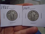 1925 7 1927 Standing Liberty Quarters