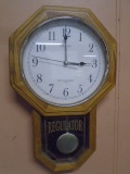 Ingraham Regulator Quartz Wall Clock