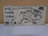 Starwars Millennium Falcon Technical Specifications Metal Sign