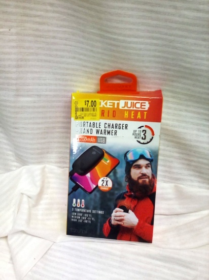 Pocket Juice Portable Charger and Hand Warmer