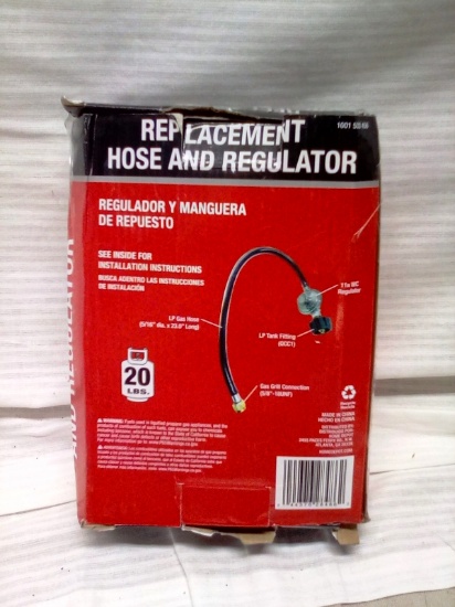 Propane Cylinder replacement hose and regulator