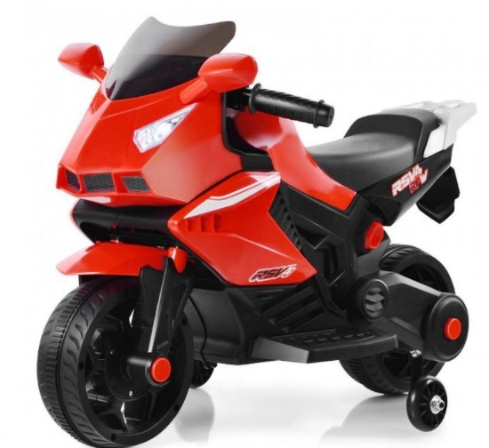 Costway 6V Riding Police Motorcycle with Training wheels Red