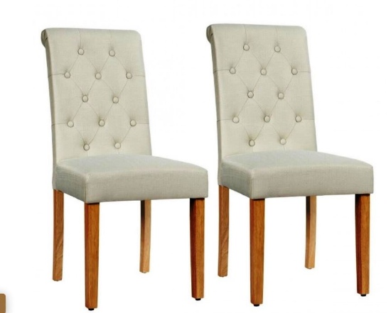 2 Pieces Tufted Dining Chair Set MSRP $204.00