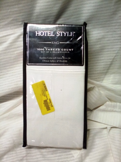 Hotel Style King Size 1000Thread Count Pillow Case Set