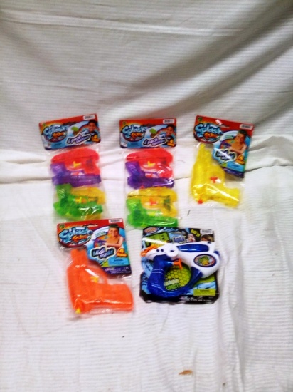 Qty. 5 Misc. Packs of Squirt Guns all new in the packages