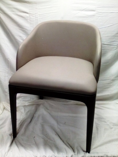 Modloft Grey Leather Accent Chair 25"x22"x30"