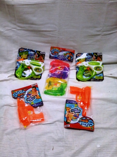 Qty. 5 Packs of Misc. Water Pistols