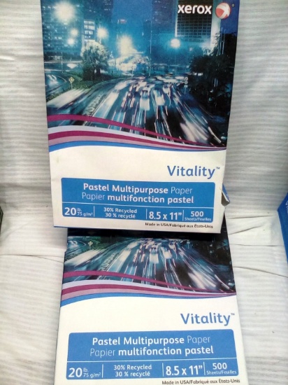 Qty. 2 Vitality, Pastel, Yellow Multipurpose Paper, 500 Sheets Per Pack