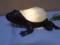 Beautiful Metal & Glass Frog Accent Lamp
