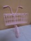 Pink Bicycle Wall Metal Art Basket