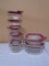 7pc Rubbermaid Glass Food Storage Containers w/ Lids