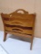 Antique Wooden Magazine Rack