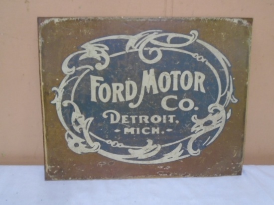 Ford Motor Co Metal Sign