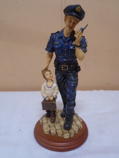 Vanmark Blue Hats of Bravery "A Safe Return" Policeman Figurine