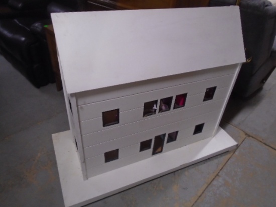 Large Hand Built Wooden Doll House