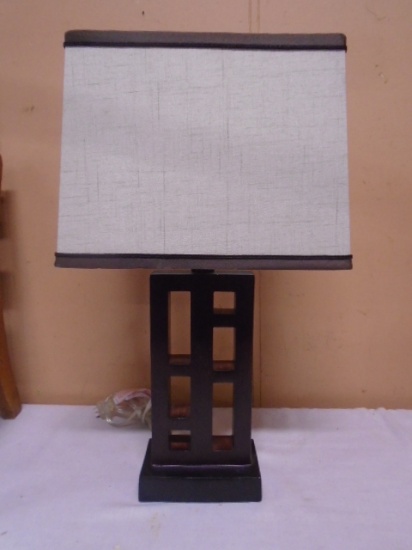 Wooden Accent Table Lamp