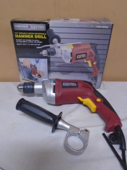 Chicago Electric 1/2" Variable Speed Hammer Drill