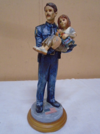 Vanmark Blue Hats of Bravery "Hero II" Policeman Figurine