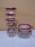 7pc Rubbermaid Glass Food Storage Containers w/ Lids