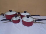 4pc T-Fal Non Stick Cookware Set w/ Glass Lids