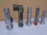 Group of 5 Vintage Flashlights