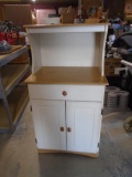 Rolling Microwave Hutch w/ Drawer & 2 Doors