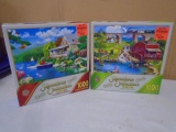 (2) 1000pc Jigsaw Puzzles