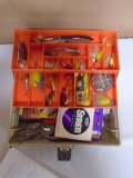 Flamneau Tackle Box Filled w/ Tackle & Lures